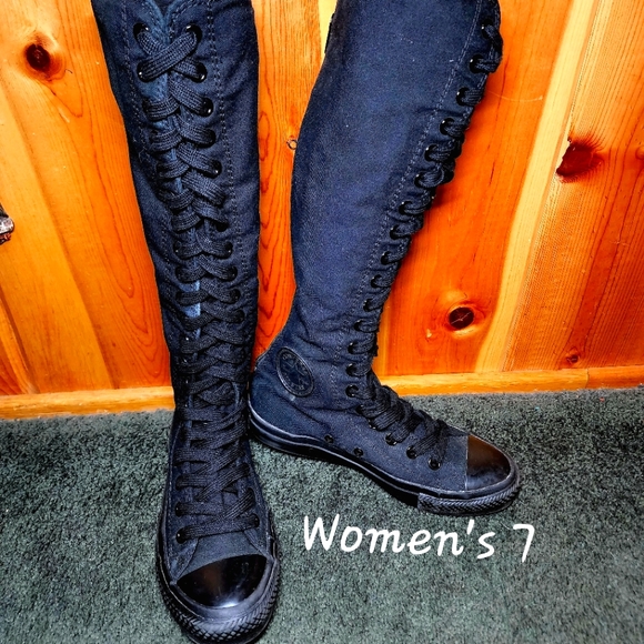 thigh high chuck taylors